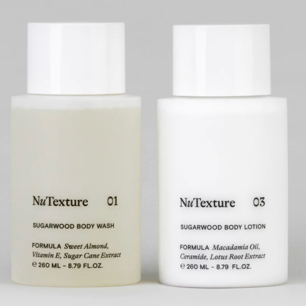 Nu texture sugar wood body care routine set (new)
